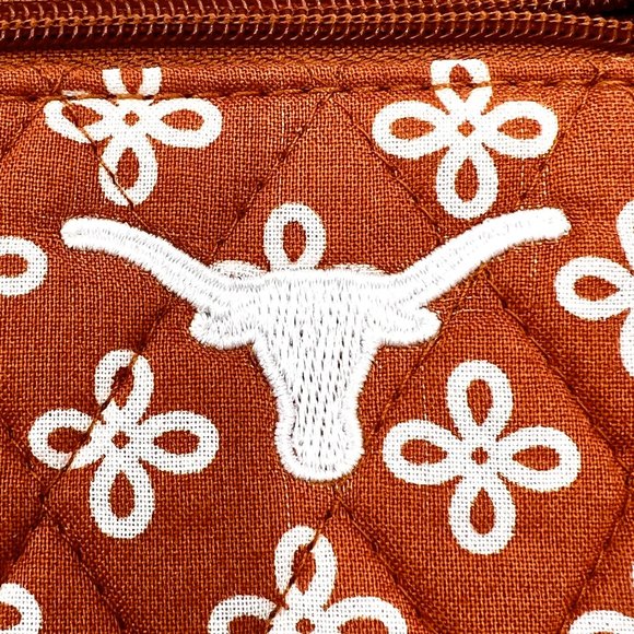 Vera Bradley University of Texas Front Zip Wristlet - Picture 4 of 16